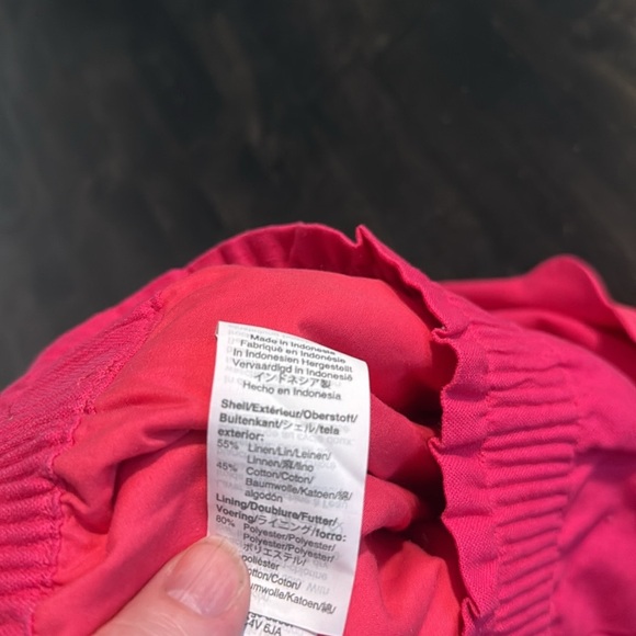 J. Crew Pink Linen Cotton Blend Scallop Mini Skirt Size 10 - Picture 5 of 8